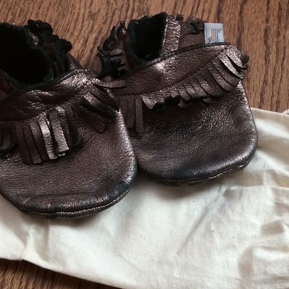Project Five metallic leather moccasins - Picture 2 of 4